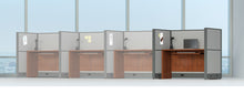 Load image into Gallery viewer, HDL Framework Layout 12 Configuration A with four desk shells; only listed components included