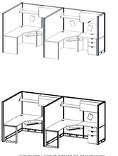 Load image into Gallery viewer, HDL Framework Panel System Layout 7 complete layout diagram