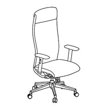 Load image into Gallery viewer, HDL Jupiter Artemis High-Back Executive Chair manufacturer configuration illustration