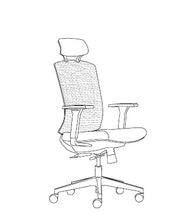 Load image into Gallery viewer, HDL Jupiter Echo High-Back Polyurethane Task Chair manufacturer configuration illustration