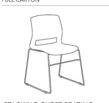 Load image into Gallery viewer, HDL Jupiter Emma Mid-Back Stackable Chair - Pack of 4 manufacturer configuration illustration