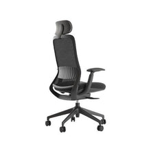 Load image into Gallery viewer, Hermes Task Chair - HEM HB BL back iso; Heartwood manufacturer photograph