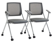 Load image into Gallery viewer, Hestia Folding Training Chair - HES MEPU GR 00; Heartwood manufacturer photograph