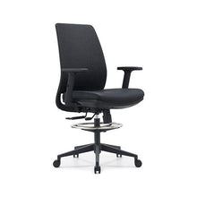 Load image into Gallery viewer, Pontus Drafting Chair - Pontus Fabric Drafting Mid-Back - With Arms; Heartwood manufacturer photograph