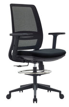 Load image into Gallery viewer, Pontus Drafting Chair - Pontus Mesh/Fabric Drafting Mid-Back - With Arms; Heartwood manufacturer photograph