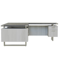 Load image into Gallery viewer, Mirella™ L-Shaped Configuration Desk, BF/BF - Stone Gray