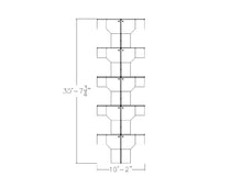 Load image into Gallery viewer, 10-Person Divider Cubicle Call Center with L-Shaped Desks | Emerald Cubicle Collection | 5x6x52"H