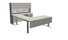 Load image into Gallery viewer, Workstation Height Adjustable Layout 4