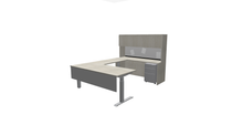 Load image into Gallery viewer, Workstation Height Adjustable Layout 4