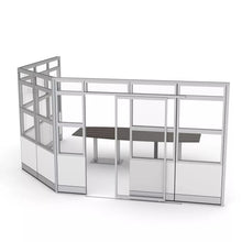 Load image into Gallery viewer, Conference Room with Glass Panels Divider | Sapphire Wall System | 15x14x95"H