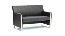 Load image into Gallery viewer, Politan 2 Seater Black faux leather