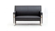 Load image into Gallery viewer, Politan 2 Seater Black faux leather