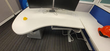 Load image into Gallery viewer, Used Sit Stand Desk White Top/Silver Base

