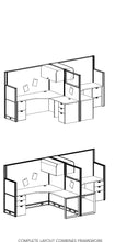 Load image into Gallery viewer, HDL Framework Panel System Layout 5 complete layout diagram
