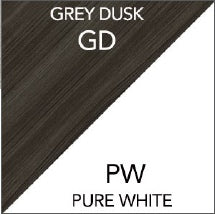 Load image into Gallery viewer, Grey Dusk / Pure White manufacturer finish swatch
