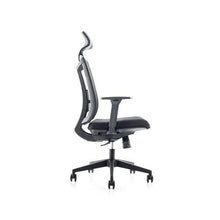 Load image into Gallery viewer, Echo Task Chair - ECO HBPU BL side; Heartwood manufacturer photograph

