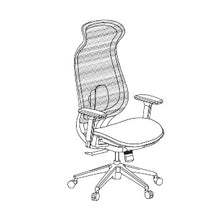Load image into Gallery viewer, HDL Jupiter Hercules High-Back Task Chair manufacturer configuration illustration
