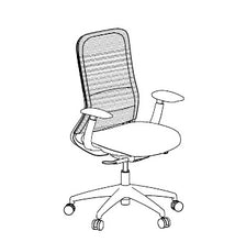 Load image into Gallery viewer, HDL Jupiter Hermes Task Chair manufacturer configuration illustration
