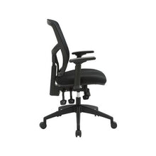 Load image into Gallery viewer, Olympia Multi-Tilter Chair - OLM MB BL Side; Heartwood manufacturer photograph
