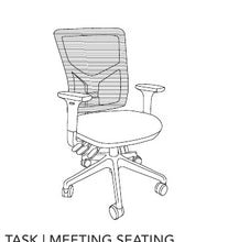 Load image into Gallery viewer, HDL Jupiter Olympia Mid-Back Multi-Tilter Chair manufacturer configuration illustration
