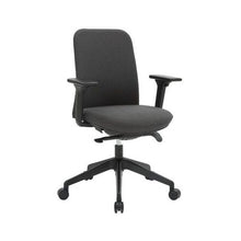 Load image into Gallery viewer, Pavlos Petite Task/Meeting Chair - PAV MB BL FRONT ISO; Heartwood manufacturer photograph
