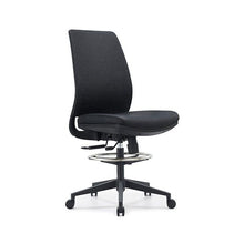 Load image into Gallery viewer, Pontus Drafting Chair - Pontus Fabric Drafting Mid-Back - No Arms; Heartwood manufacturer photograph
