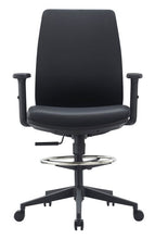 Load image into Gallery viewer, Pontus Drafting Chair - PON DFT MB PU ARM 08 CLIP; Heartwood manufacturer photograph

