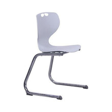 Load image into Gallery viewer, Sofia Chair Cantilevered Base - EDU SOFIA CLV 16 GR front; Heartwood manufacturer photograph
