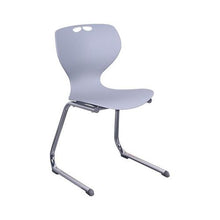 Load image into Gallery viewer, Sofia Chair Cantilevered Base - EDU SOFIA CLV 18 GR front; Heartwood manufacturer photograph
