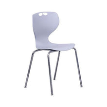 Load image into Gallery viewer, Sofia Chair Post Leg Base - EDU SOFIA LEG 16 GR front; Heartwood manufacturer photograph
