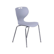Load image into Gallery viewer, Sofia Chair Post Leg Base - EDU SOFIA LEG 18 GR front; Heartwood manufacturer photograph
