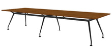 Load image into Gallery viewer, INV-REC14448-MUP-BWBL Upscale complete table – Black Walnut (BW) with black legs
