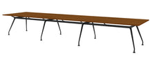 Load image into Gallery viewer, INV-REC19248-MUP-BWBL Upscale complete table – Black Walnut (BW) with black legs
