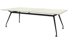 Load image into Gallery viewer, INV-REC9648-MUP-WWBL Upscale complete table – Winter Wood (WW) with black legs
