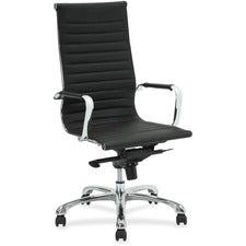 Lorell Modern Chair Series High-back Leather Chair