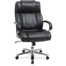 Lorell Big and Tall Leather Chair with UltraCoil Comfort