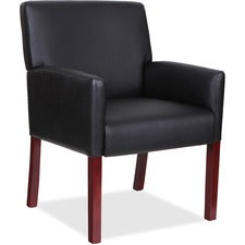 Lorell Full-sided Arms Leather Guest Chair