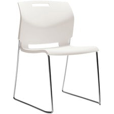 Global Popcorn Armless Chair, Polypropylene Seat & Back