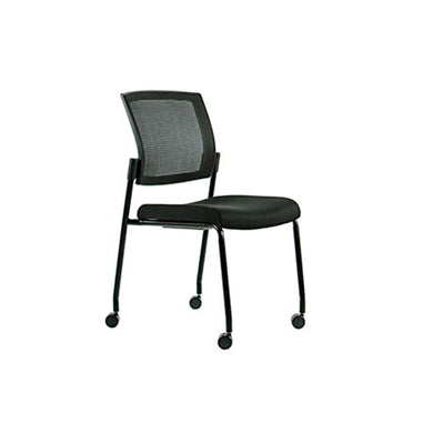 Dune Chair with standard black mesh back,  fabric seat without armrests - meofficesale.com