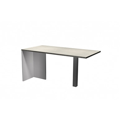 Rectangular Bullet Top Desk (Two-tone Finish) - meofficesale.com