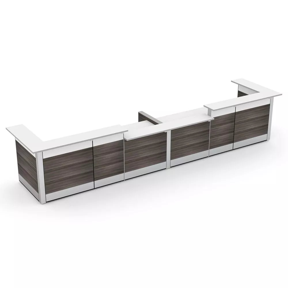 ADA Double Reception Counter Reception Desk | Sapphire Cubicle System