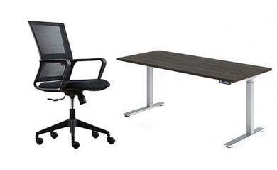 Combo Deal Task Chair + Height Adjustable Desk