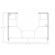 Load image into Gallery viewer, Reception desk Cubicle with Countertop and Storage Pedestals | Emerald Cubicle Collection | 9x6x39″H
